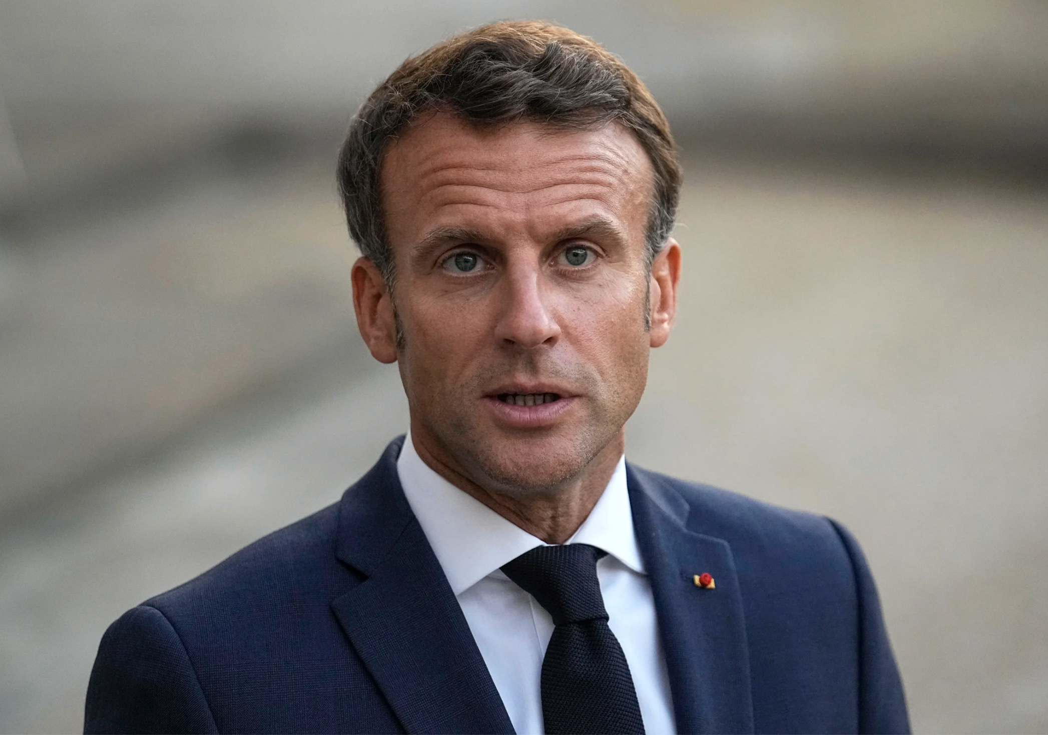 Image of French president Macron